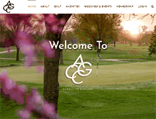 Tablet Screenshot of amesgolfcc.com